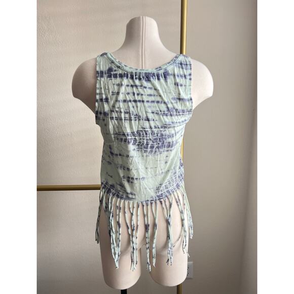 Mason + Mackenzie tie-dye bottom fringes top size Medium Boho‎ Festival - Picture 2 of 6